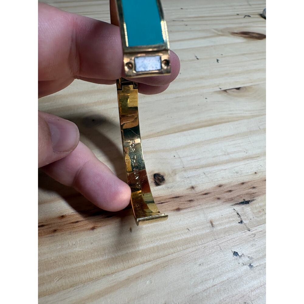 Kate Spade Gold Tone Enamel Multicolored Bangle Bracelet FOR THE FUN OF IT - Picture 7 of 10